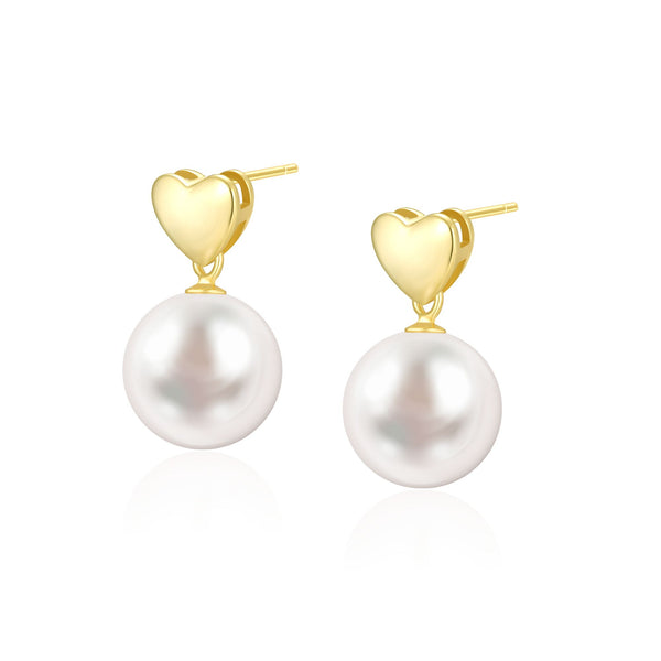 11-12mm NATURAL PEARL WITH S925 SILVER EARRINGS