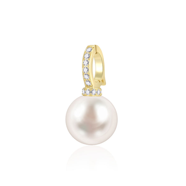 10-11mm NATURAL PEARL WITH S925 SILVER PENDANT