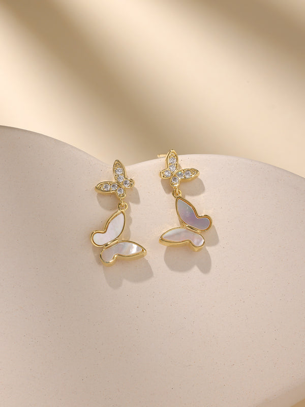 The Natural Mother of pearl Earrings